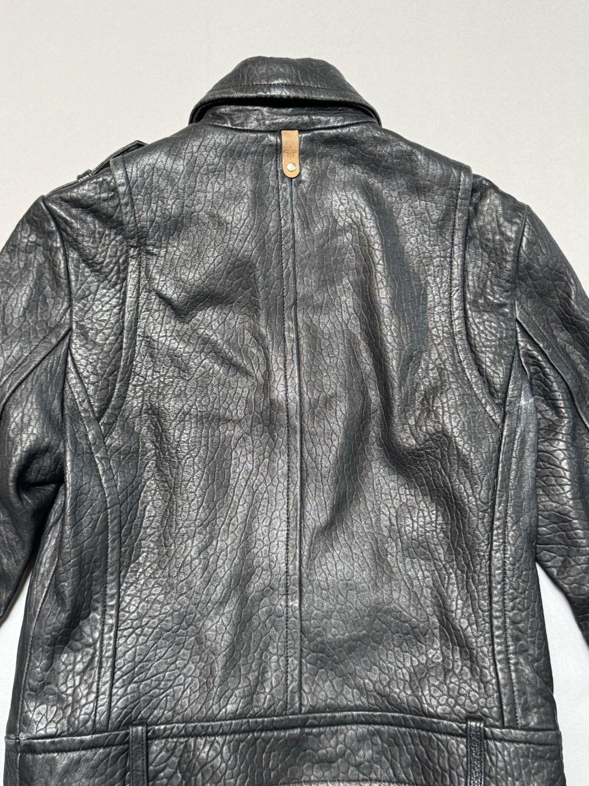 Mackage for Aritzia Black Lambskin Leather Moto Biker Jacket Women’s S/P