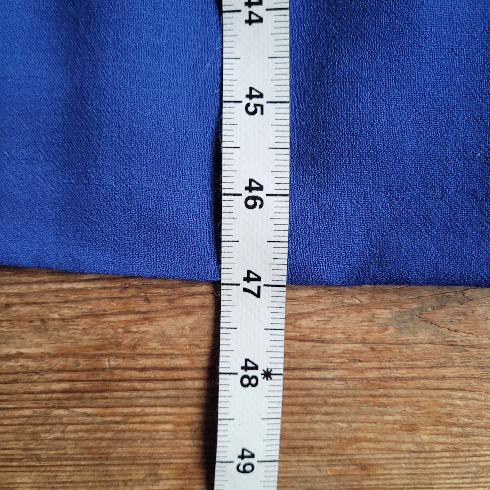Marion Donaldson Vintage Deep Blue Wool Midi Dress Belted Pockets 10 12 Uk
