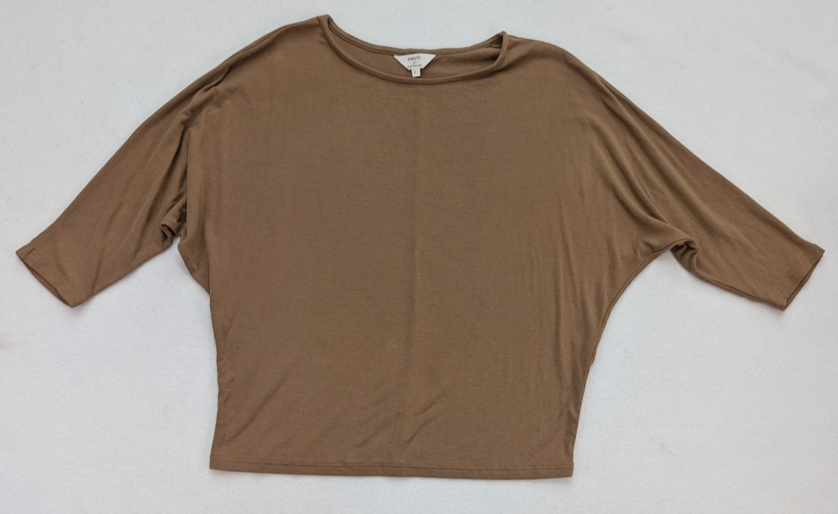 Amaryllis x Hey Nasreen Women’s Top Size M Brown Dolman Sleeve