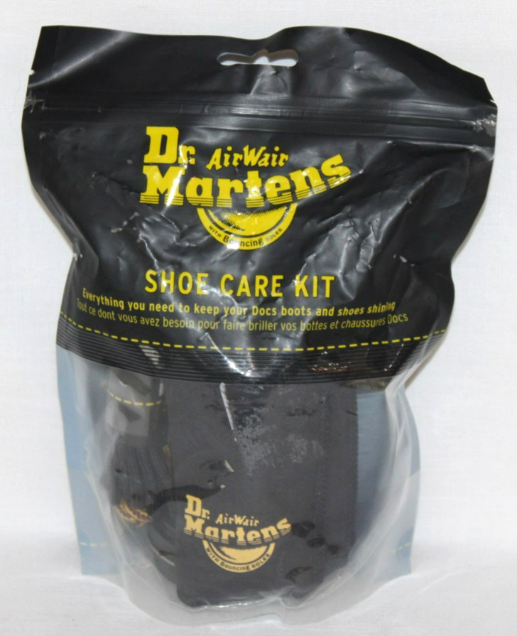 Dr. Martens Leather Shoe Care Kit Spray Balsam Dubbin Microfibre Cloth Laces-#23