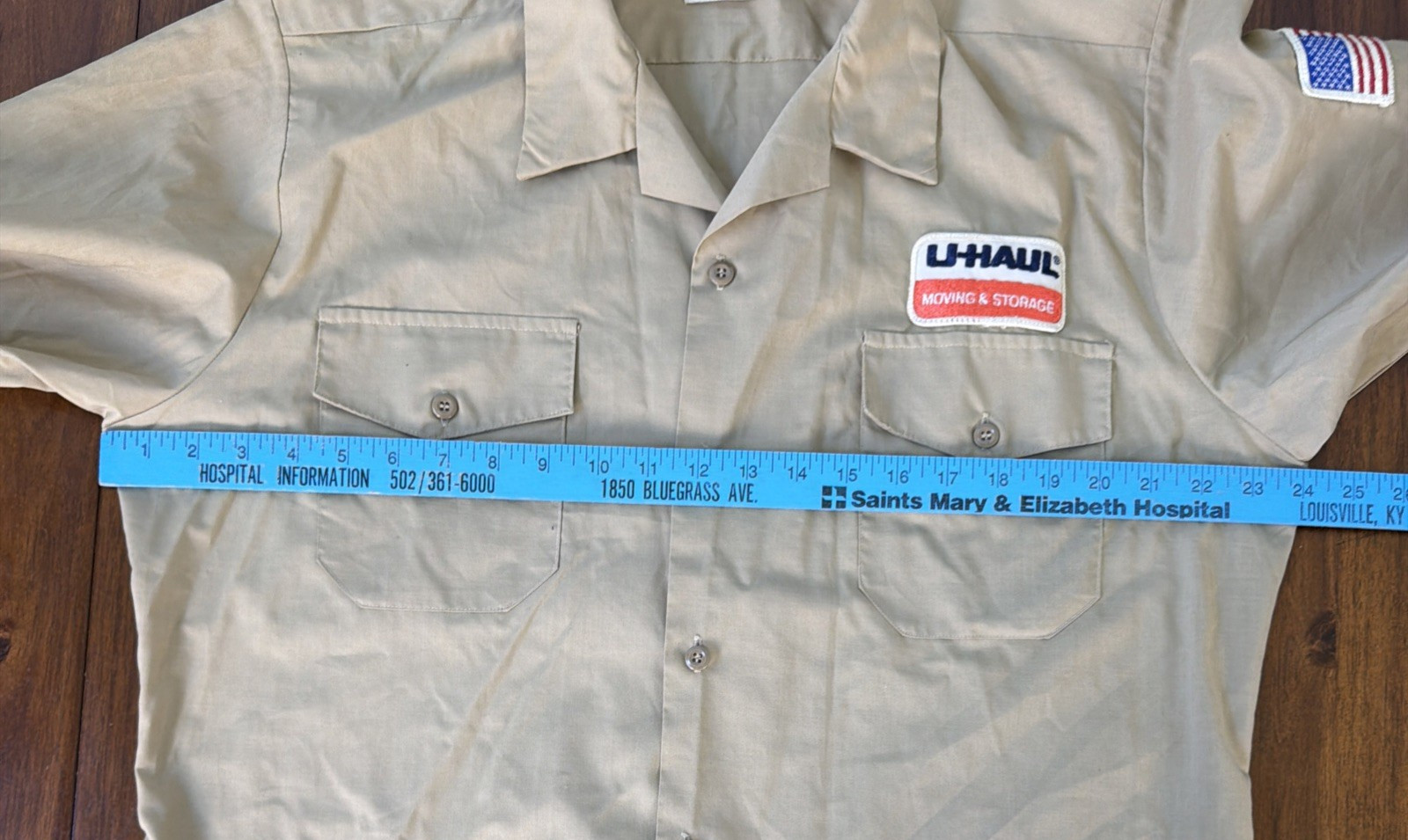 U Haul Moving And Storage Seafarer Work Shirt Size XL Vintage