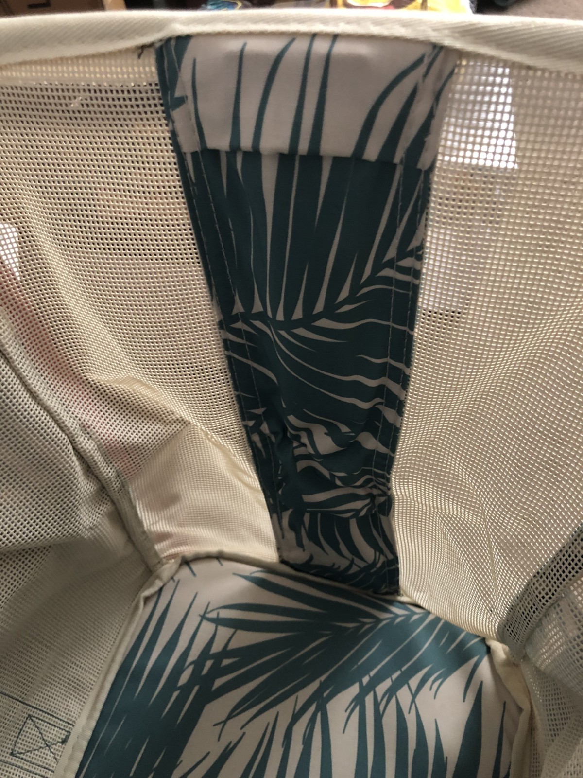 aloha clevermade collapsible beach tote Teal/Floral Design, New