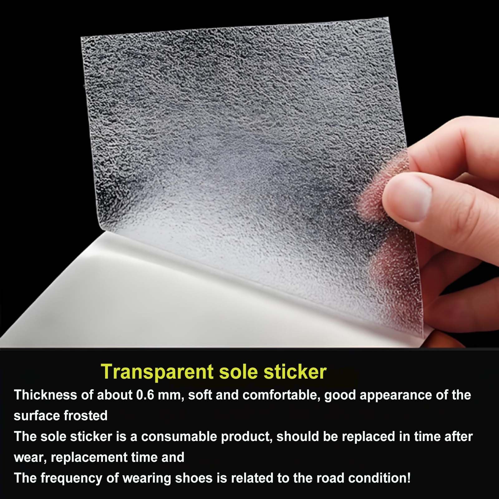 Sole Protector for Sneakers 4 Pack Non Slip Wear Resistant Crystal Clear 3M Sol