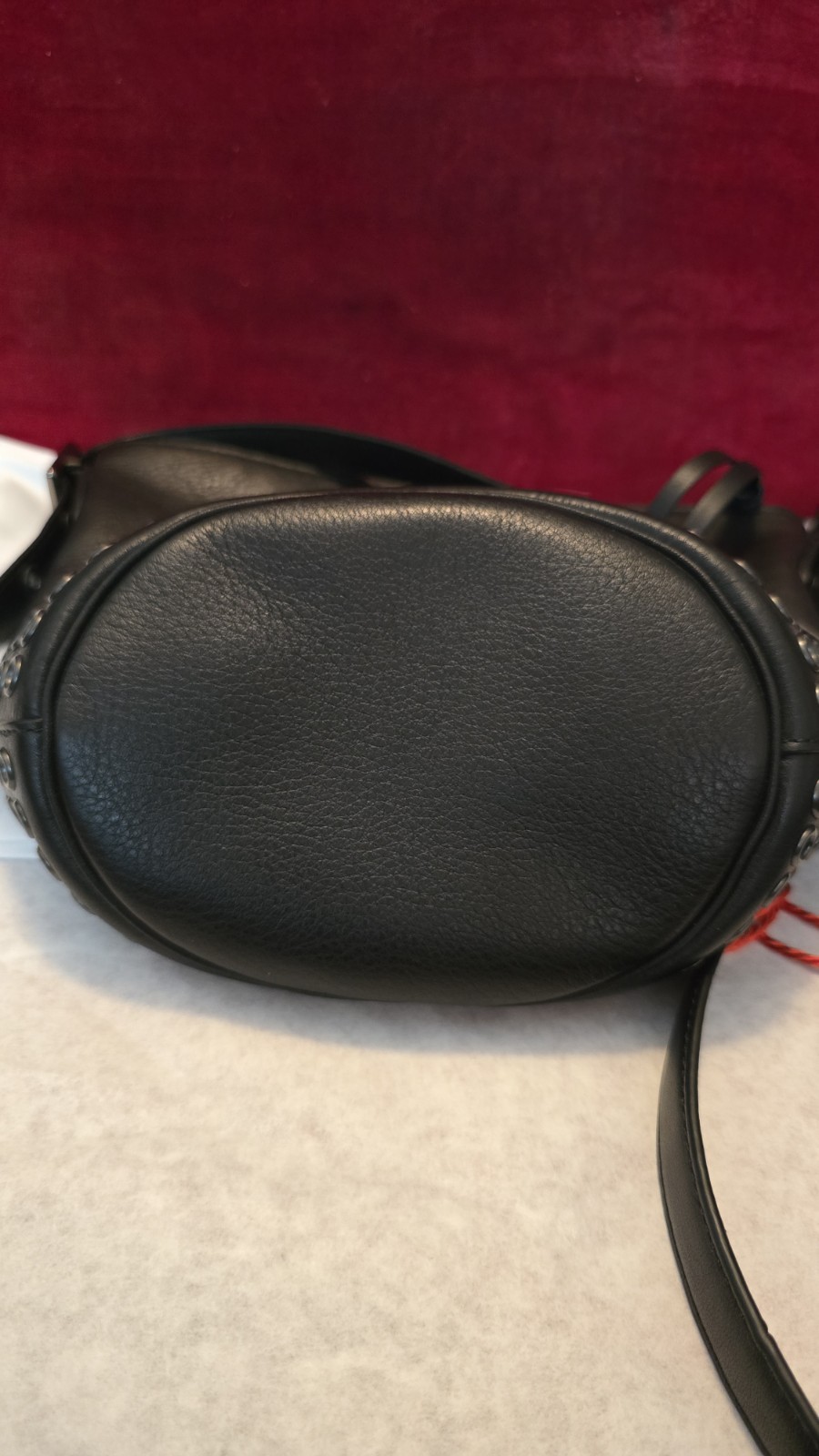 Coach Bleecker Grommet Mini Duffel 32386 Black Leather Crossbody PRISTINE!
