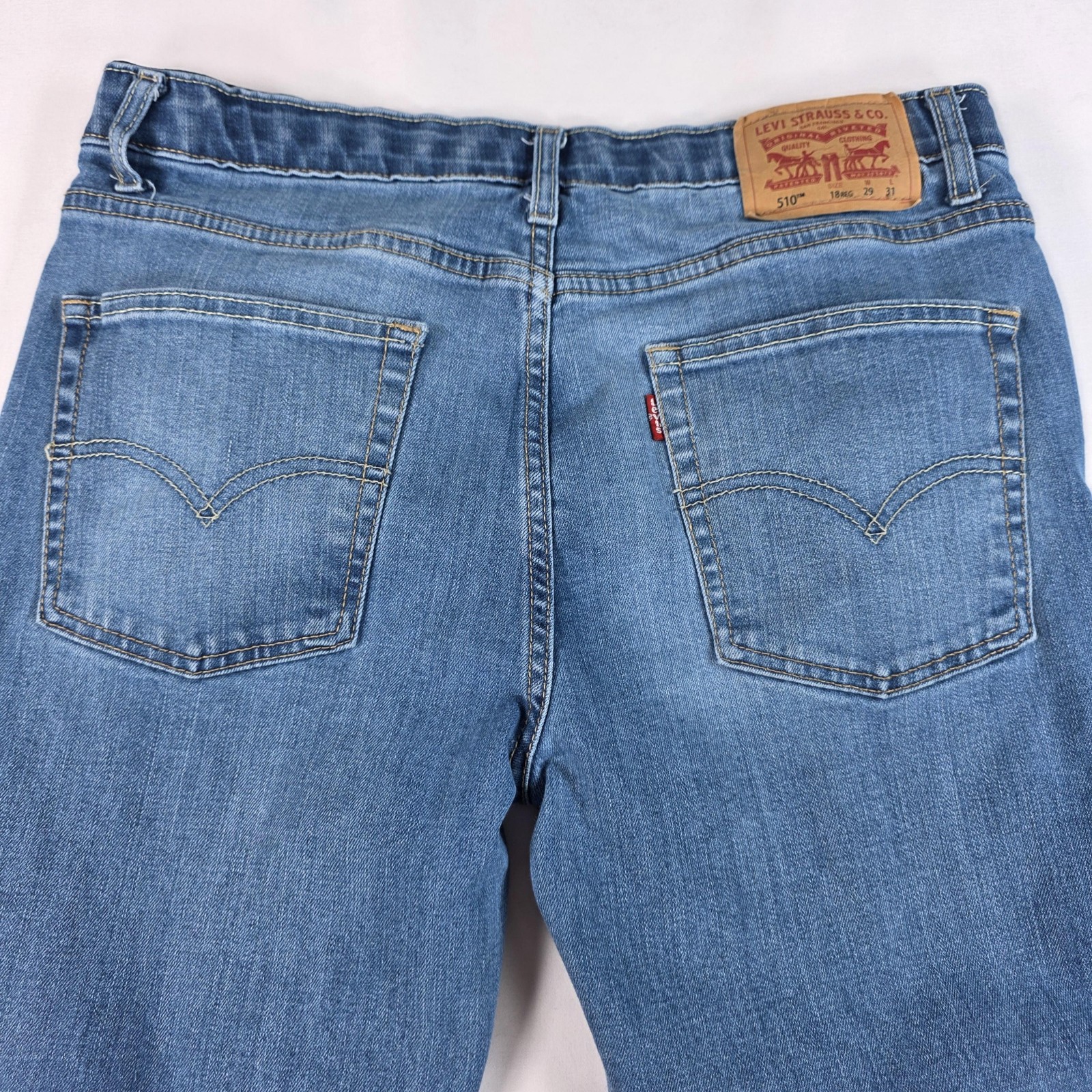 Levis 510 Jeans Boys 18 Regular 29×31 Slim Fit Stretch Denim Youth Pants