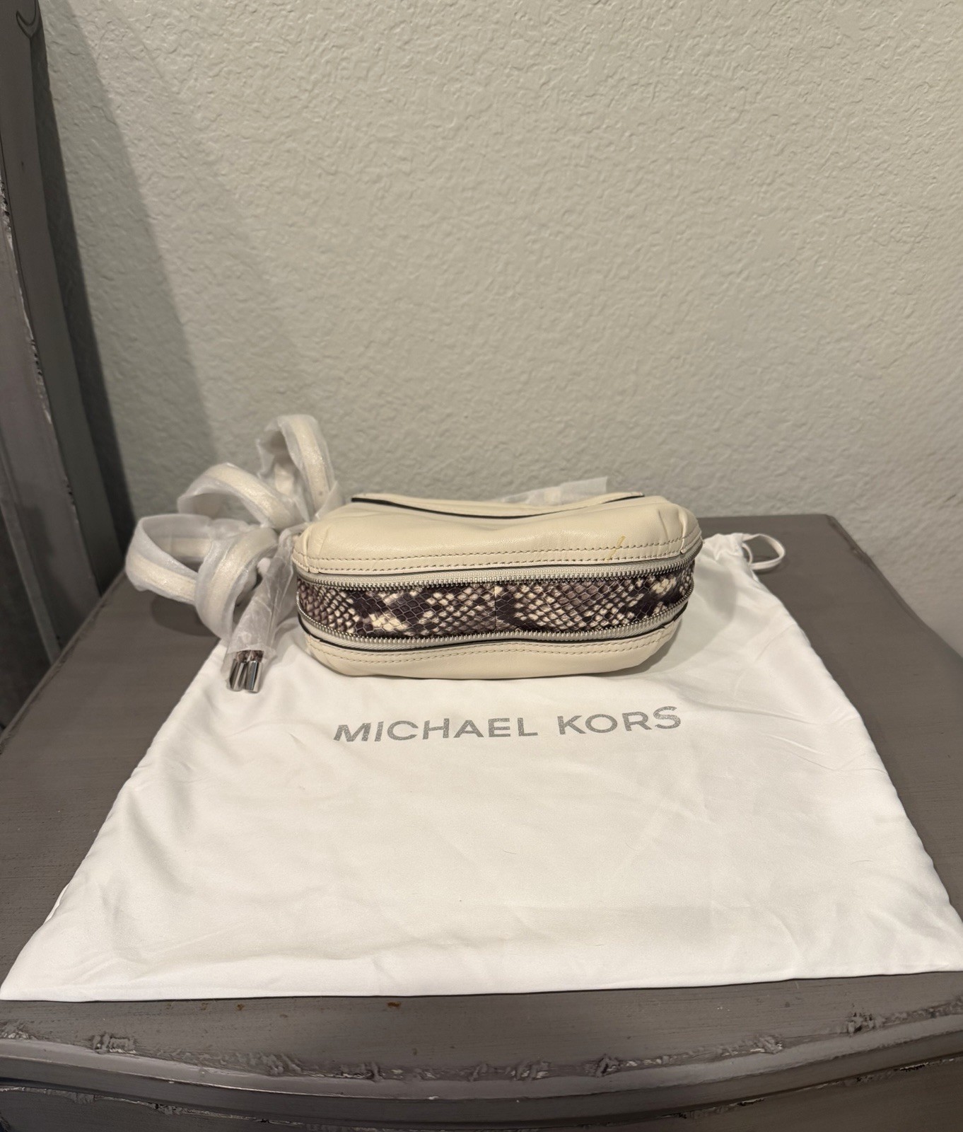 Michael Kors Half Dome Leather Crossbody, Dust Bag