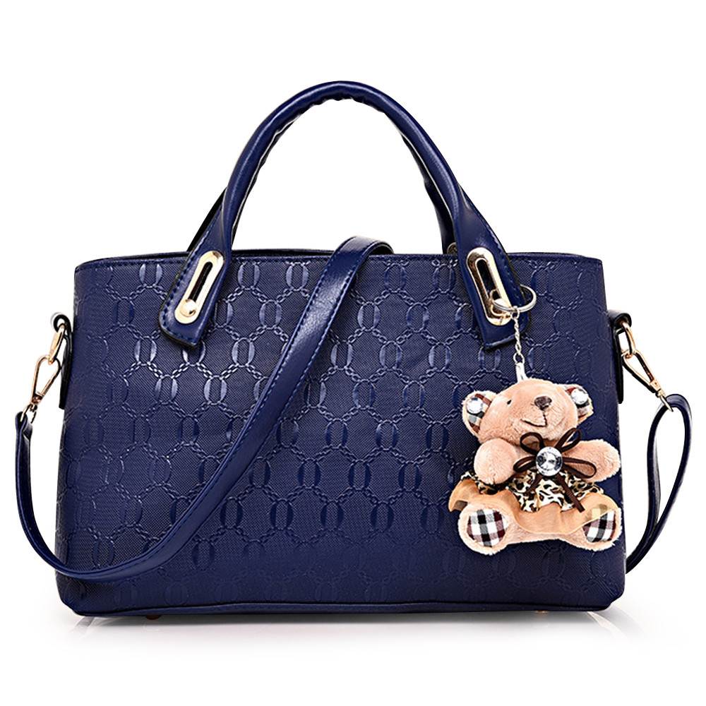 4Pcs/Set Women Lady Leather Handbags Messenger Shoulder Bags Tote Satchel Purse