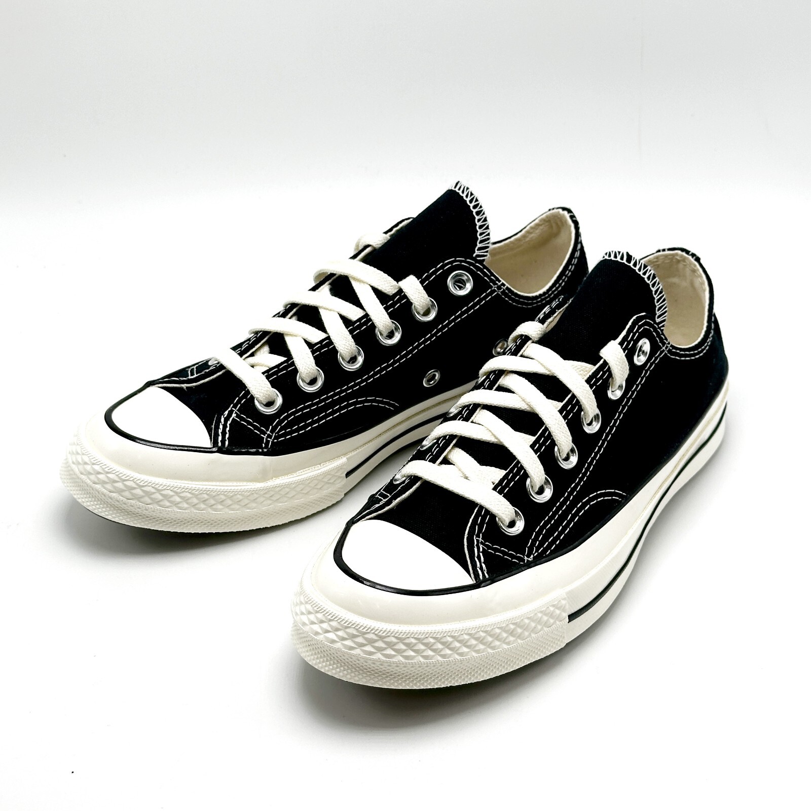 *NEW* Unisex CONVERSE Chuck 70 OX Canvas Low Top BLACK / WHITE (162058C)