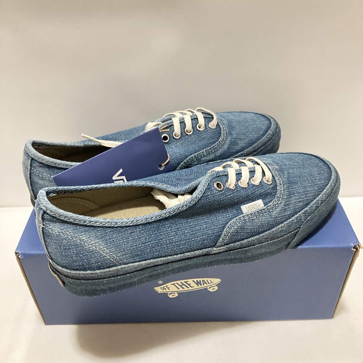 VANS PREMIUM Authentic Denim VN000DB8IND Indigo Synthetic Fiber Men Unisex Shoes