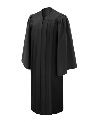 Deluxe Black Bachelors Graduation Gown – Academic Regalia