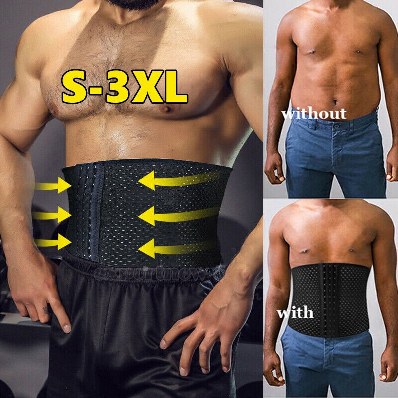 Mens Slimming Body Shaper Belly Chest Gynecomastia Compression Vest Tank Top