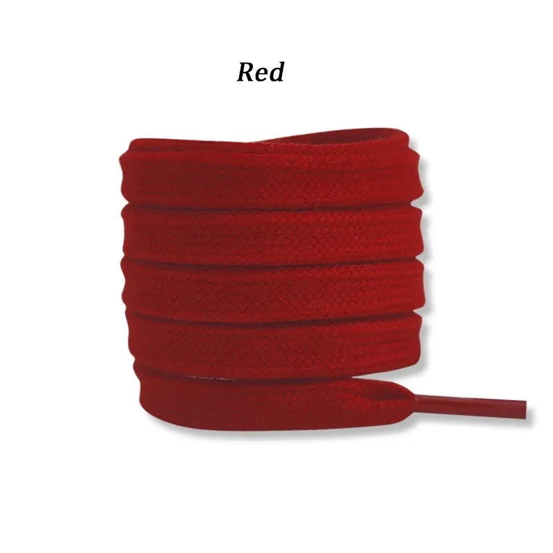 Quality Cotton Shoelaces 0.8cm Width Flat Shoelace Tennis Sneakers Shoe laces 80
