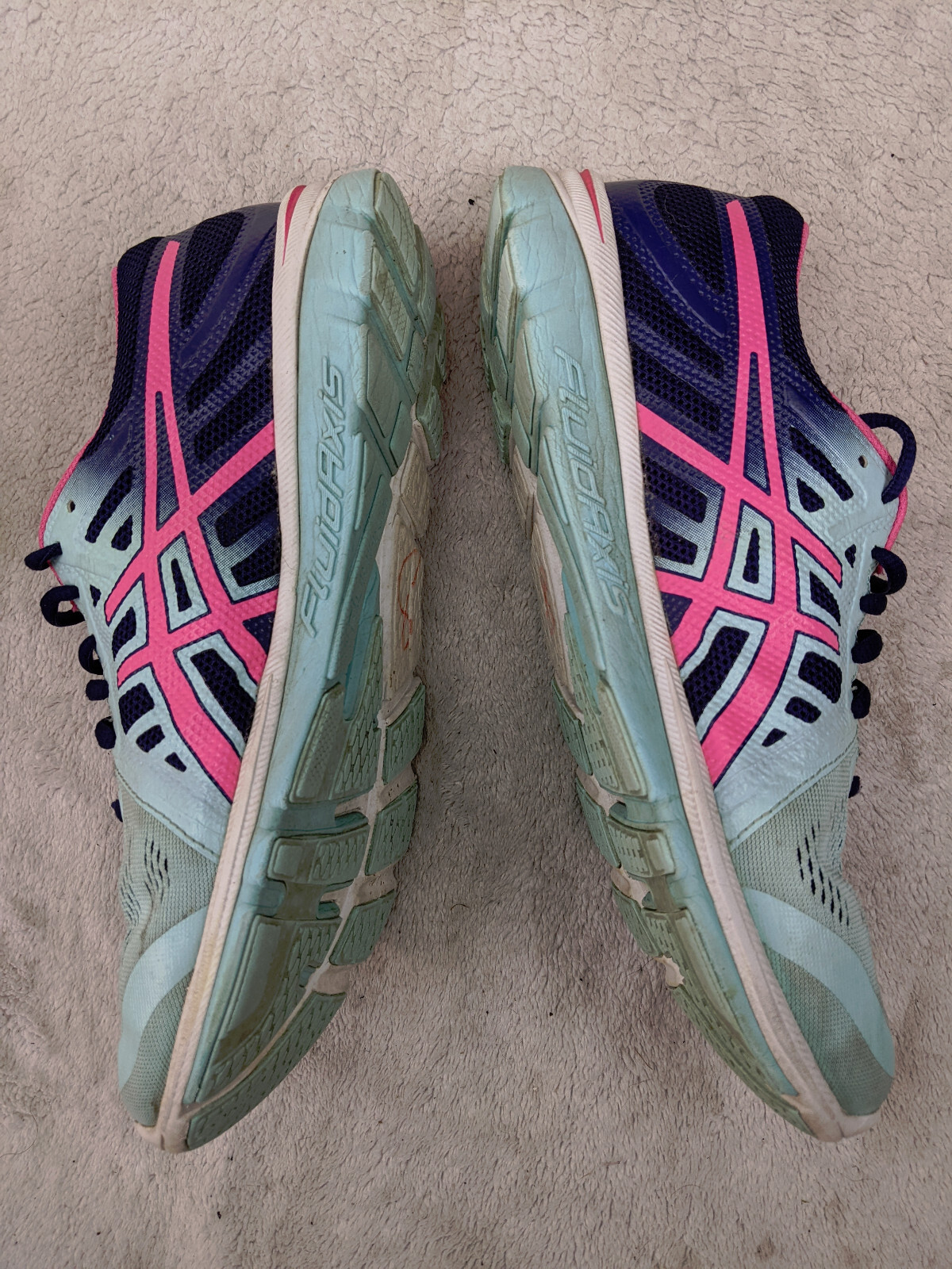 ASICS Gel Electro 33 Womens 9.5 41.5 Blue Pink Running Sneaker Shoes T461N