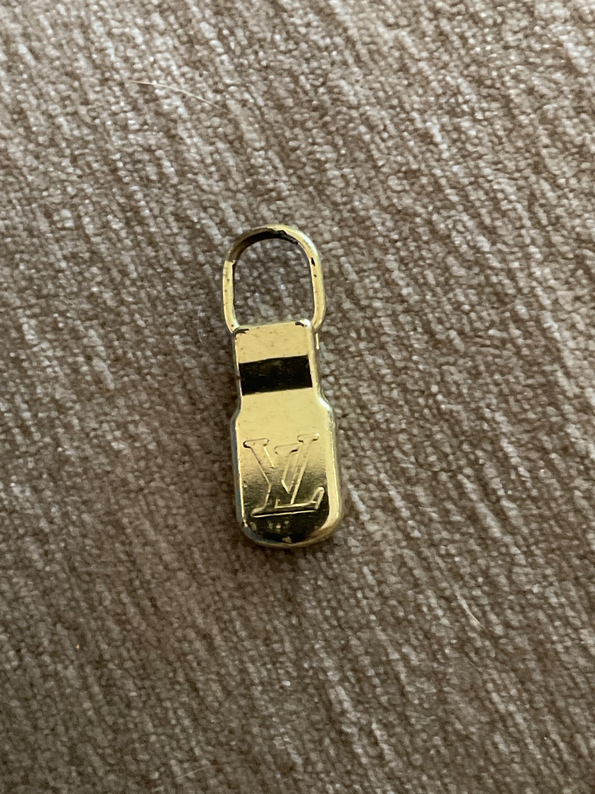 Louis Vuitton Metal Brass Zipper Pull Vintage Repair Reuse Replace Crafts