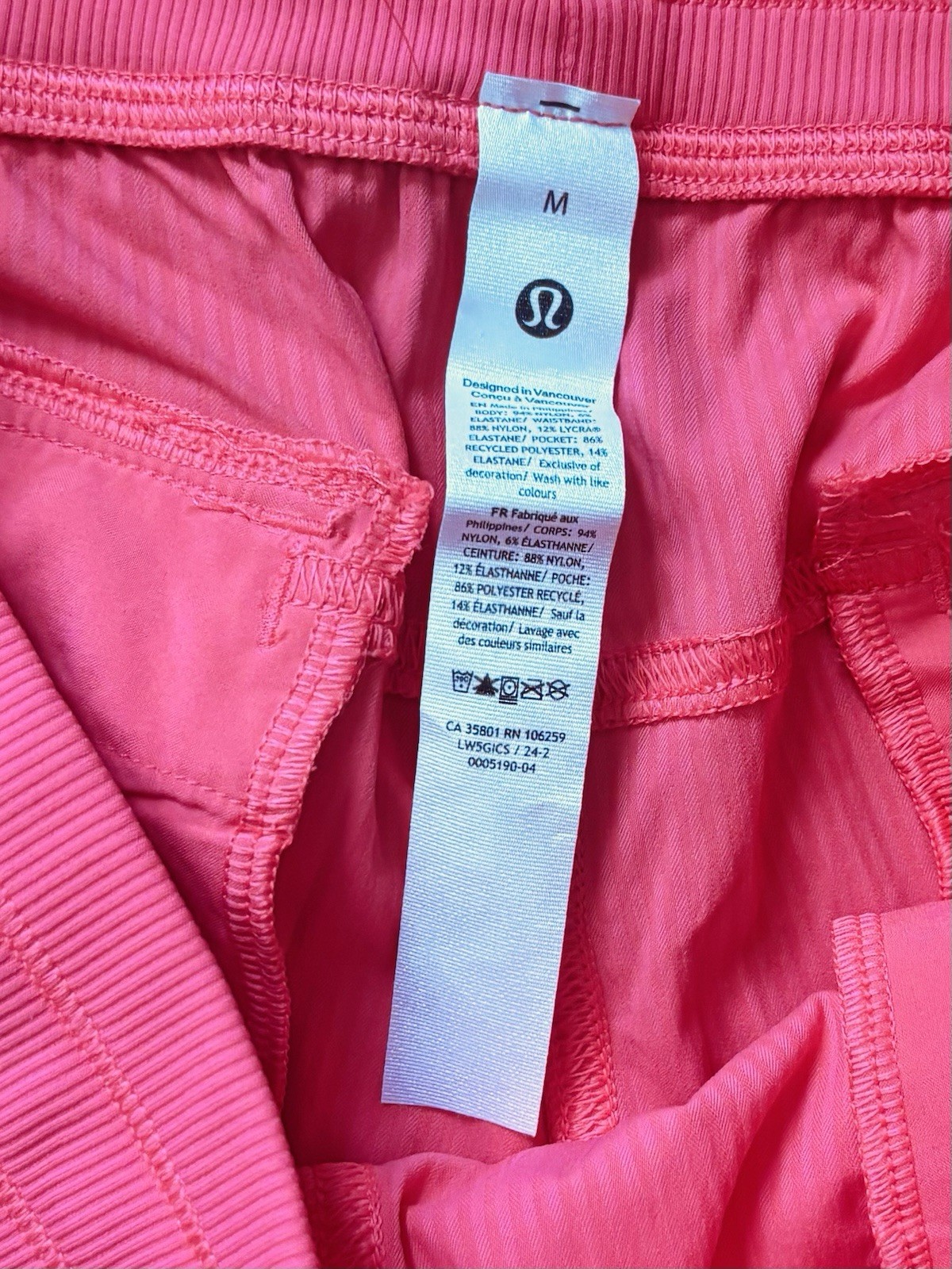 🍒 New! Lululemon Sz M Dance Studio Relaxed Fit MR Cargo Jogger Glaze Pink NWT