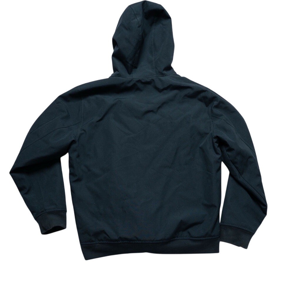 Fox Racing Moto-X Navy Machinists Bomber Coat Hood Men’s XXL, Quilted Lining EUC