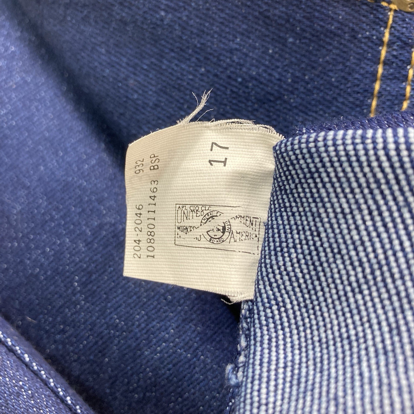 Vintage Lee Riders Jeans Men 36×34 Blue Dark Indigo USA Made Union Denim 70s