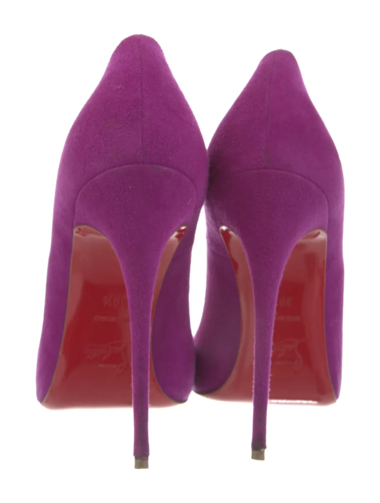 CHRISTIAN LOUBOUTIN Purple So Kate 120mm Suede Pumps SZ 9.5 39.5 Good &Box &Bag