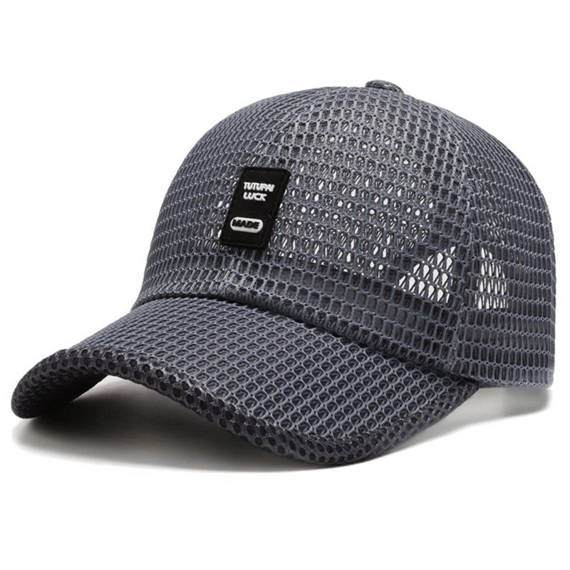 Men’s Breathable Mesh Baseball Cap Summer Outdoor Hat Trucker Cap Gym Fun Gift