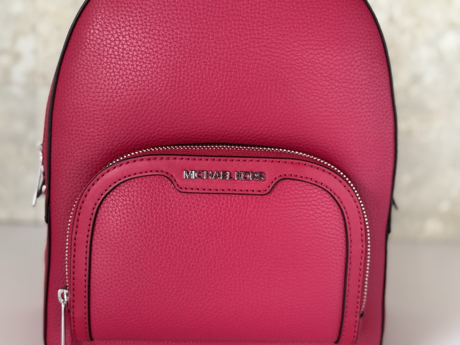 Michael Kors Jaycee Medium Pocket Backpack Dark Raspberry
