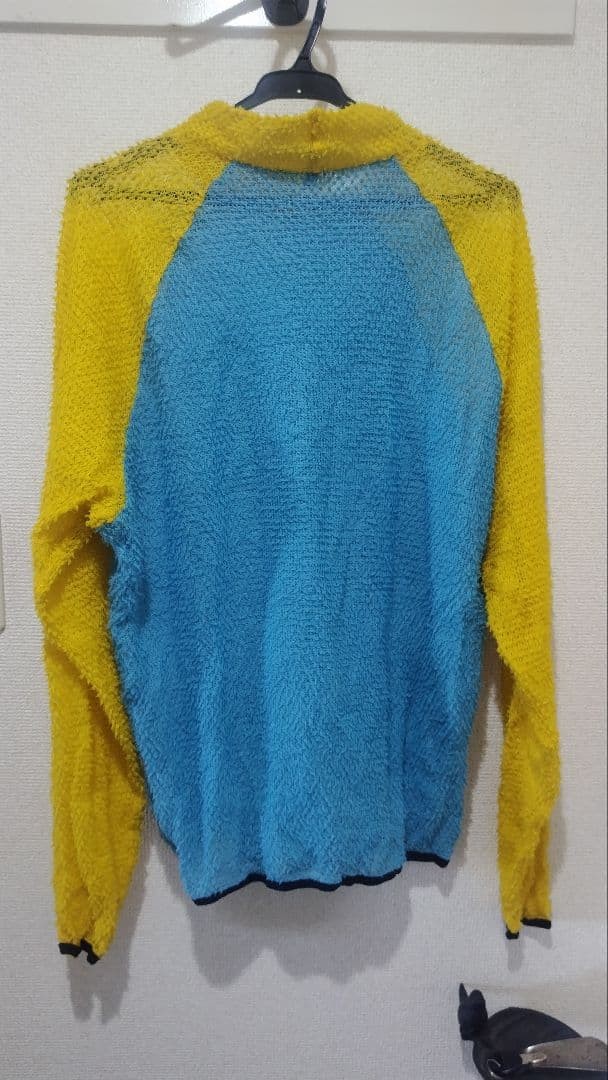 Senchi Designs ALPHA 60 Crewneck Blue Yellow M Size Long Sleeve