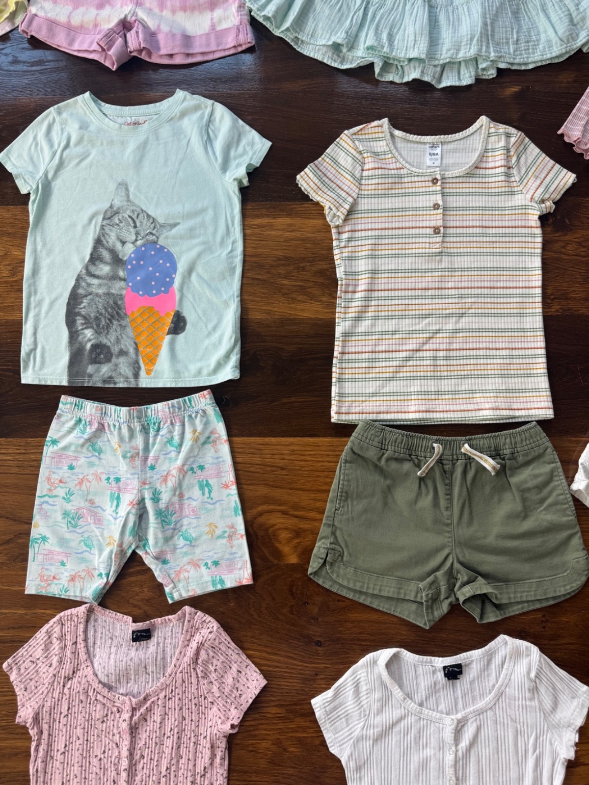 37 Piece Girls Size 7/8 (M) Gap, Crewcuts & Carters Summer Clothes Lot