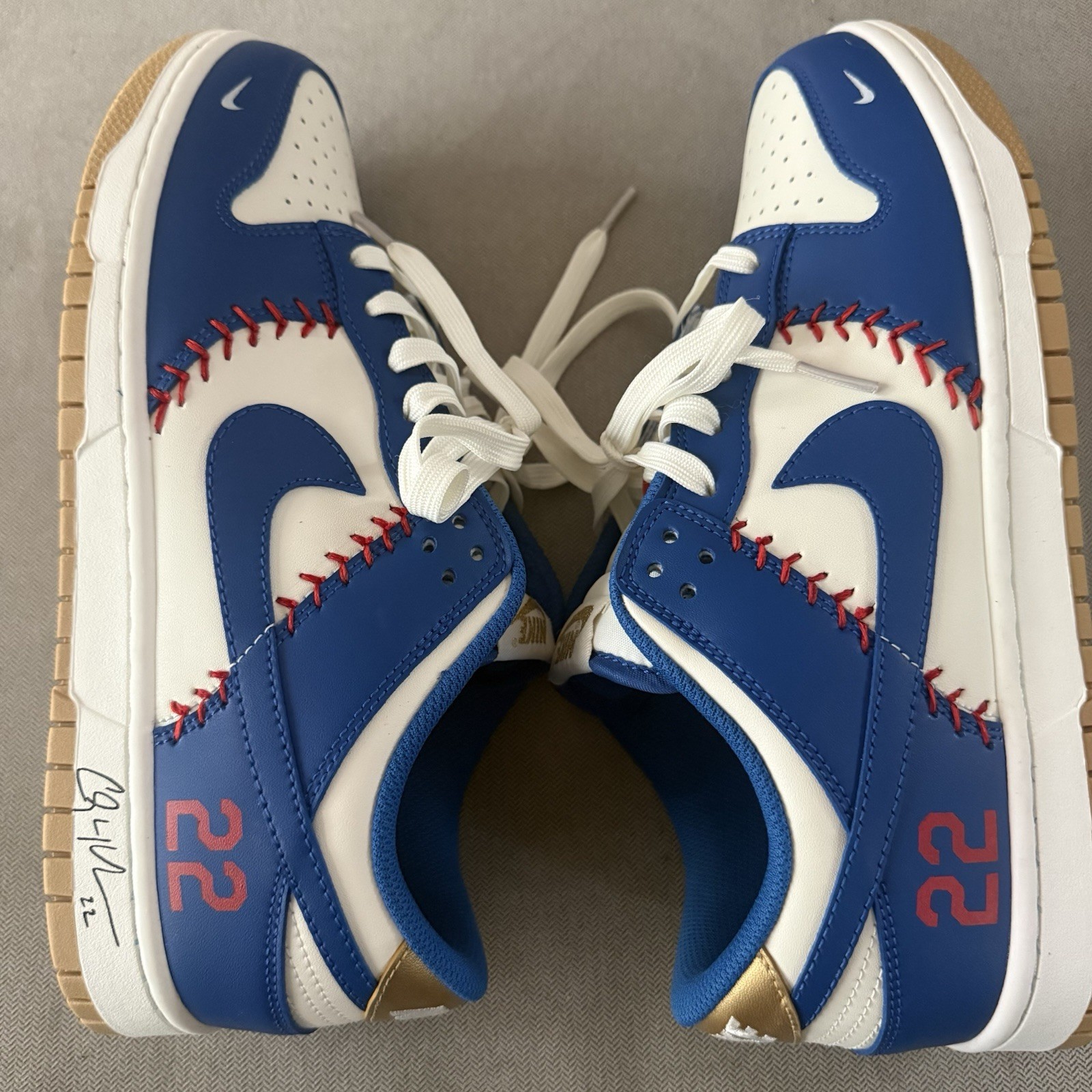 Nike SB Dunk Low LA Dodgers Custom Design Clayton Kershaw #22 Men’s Size 10.5