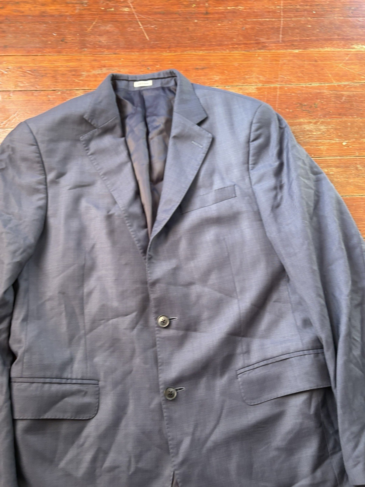Mens Peter Millar Gray Blue Wool Sportcoat Blazer Jacket Size SEE PICS