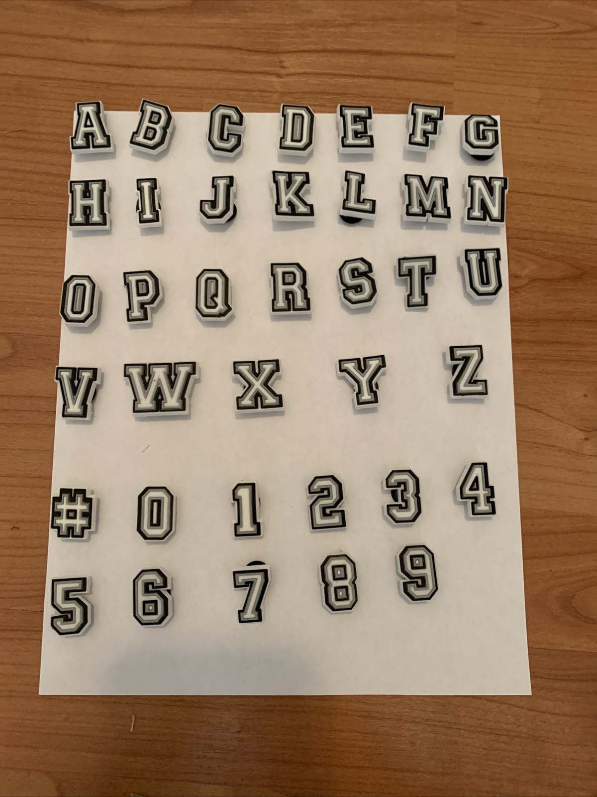 ALPHABET, LETTERS, NUMBERS Shoe Charms fits CROCS – You Pick