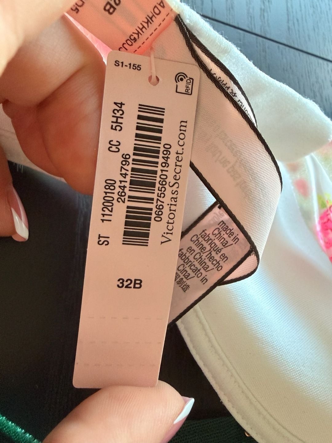 Victoria’s Secret Sexy Tee Lightly Lined Demi Bra and Velvet Thong Set Butterfly