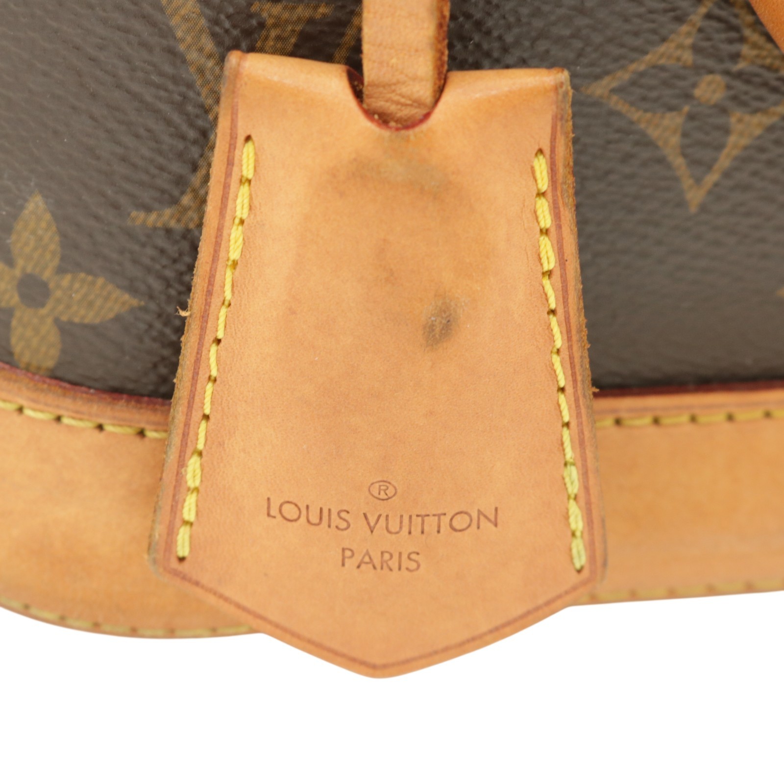 Auth.Louis Vuitton M53152 Alma BB Hand Bag Brown Monogram Canvas Serial: RFID