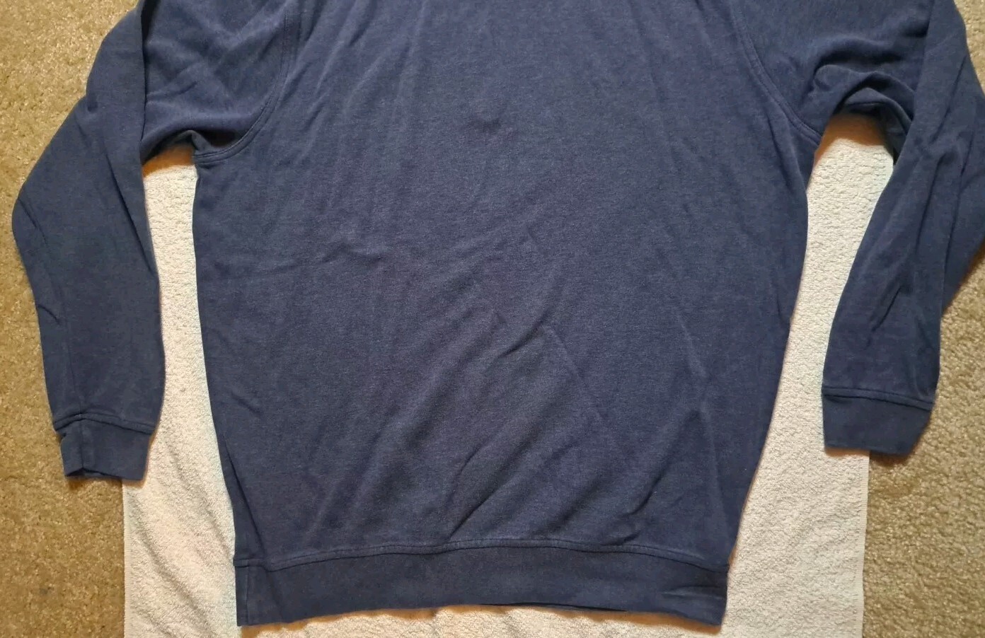 Peter Millar Sweater Mens Large Crown Comfort Worcester CC 1/4 Zip Blue Golf