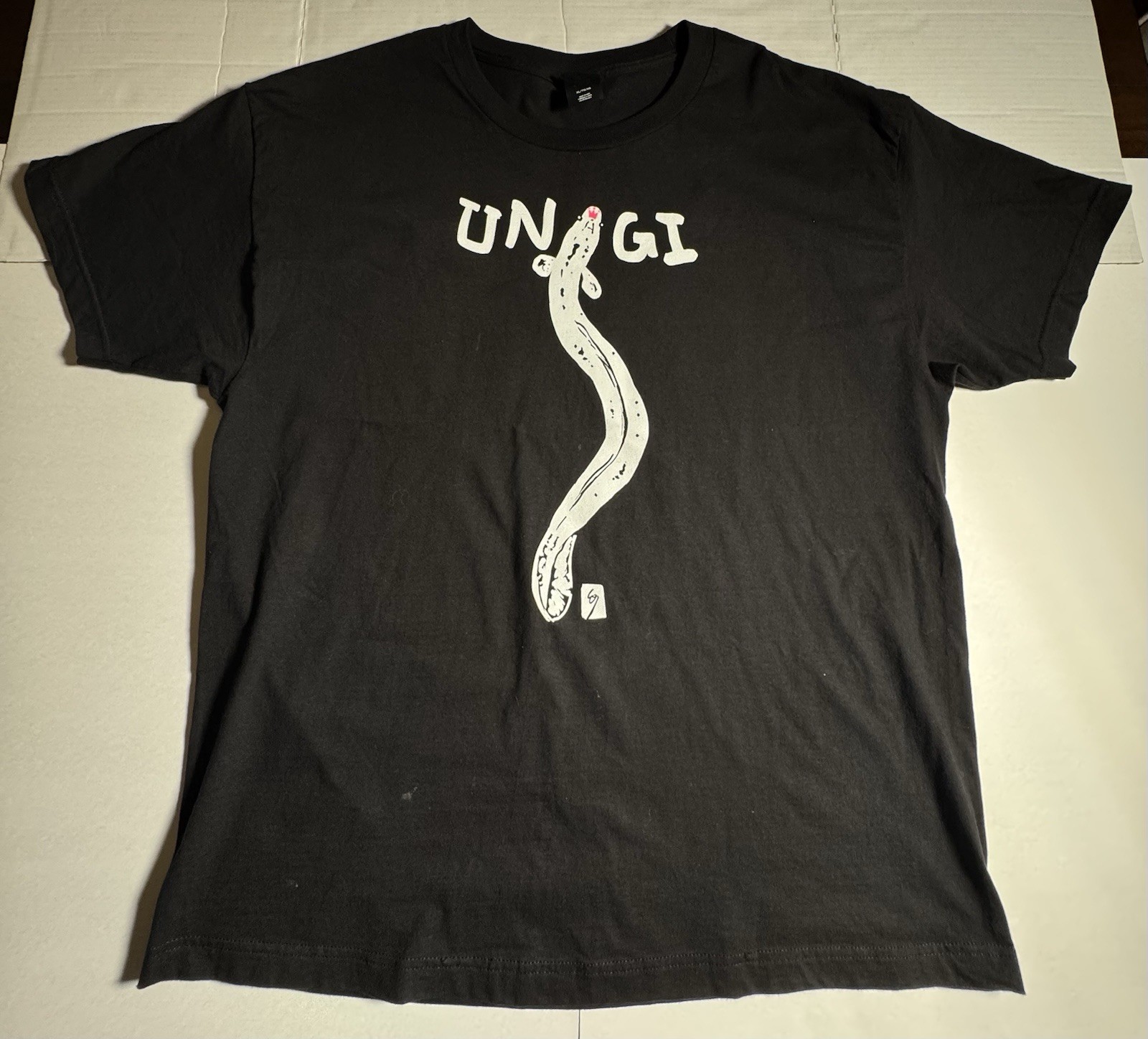 Pre Owned Excellent Unagi Iroha Sushi Tokyo Hanes Beefy T Shirt Black Men Sz XL