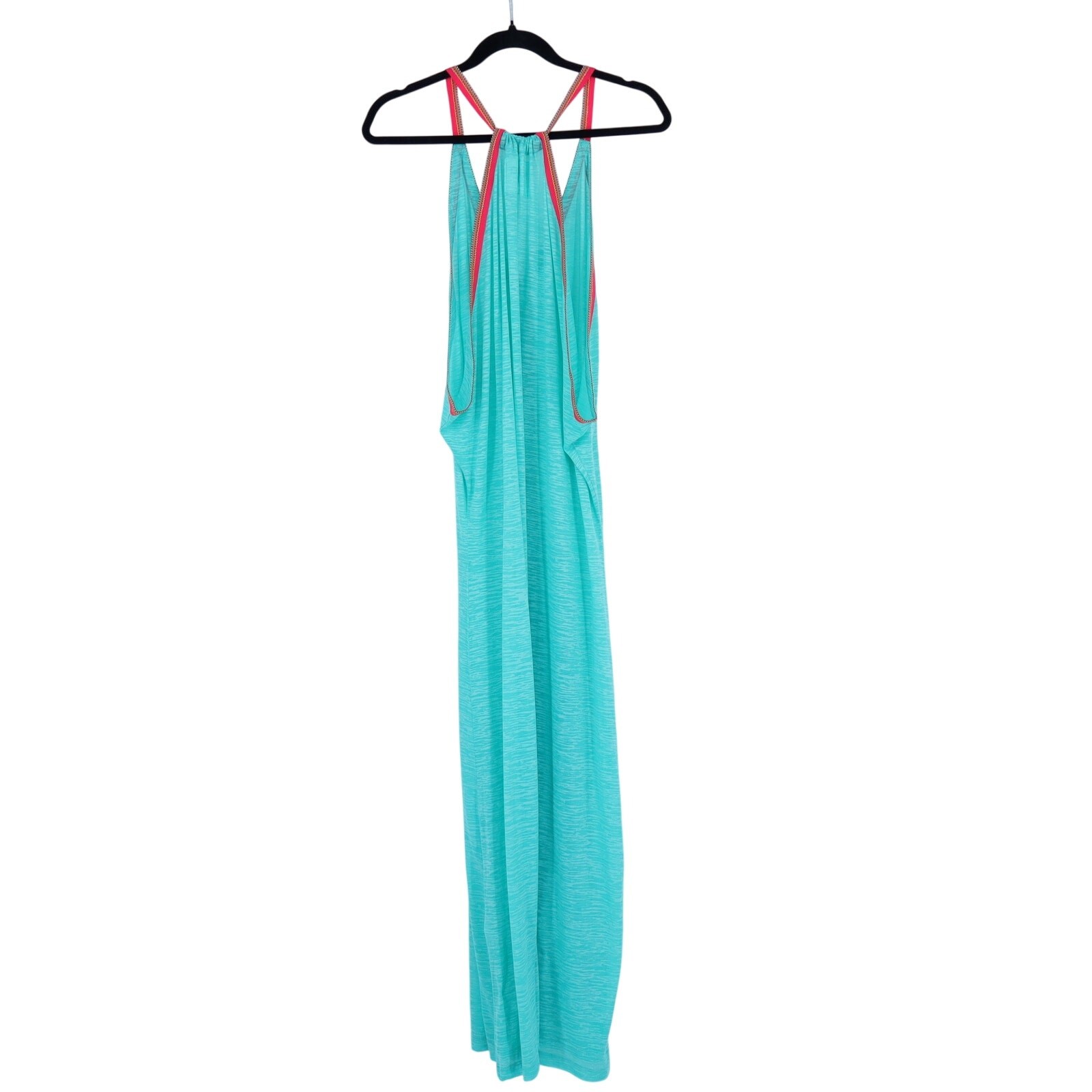 PITUSA Inca Sundress Mint Relaxed Halter Neck Summer Maxi Coverup Women’s OS