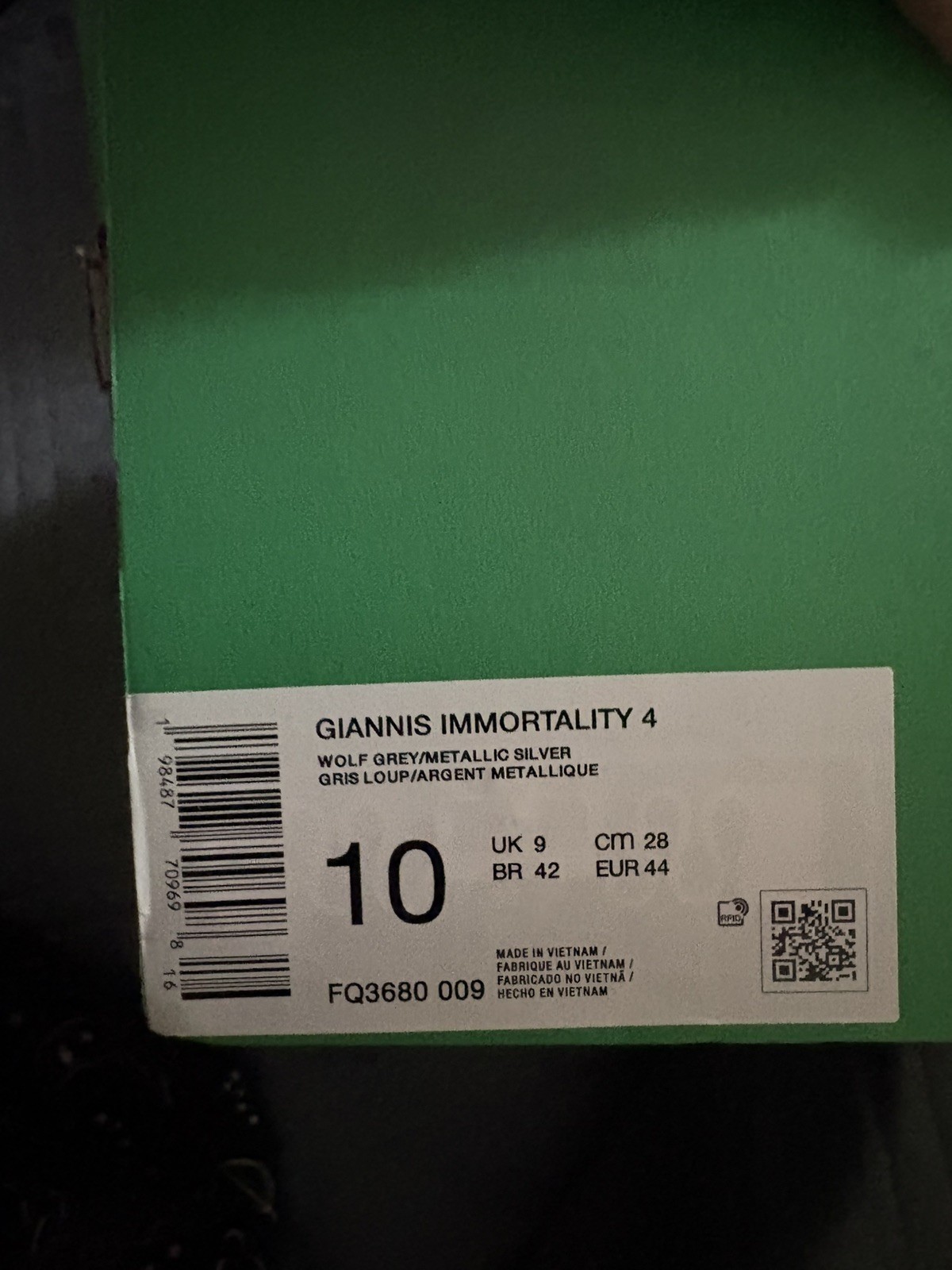 Size 10 – Nike Giannis Immortality 4 Basketball Shoes Gray