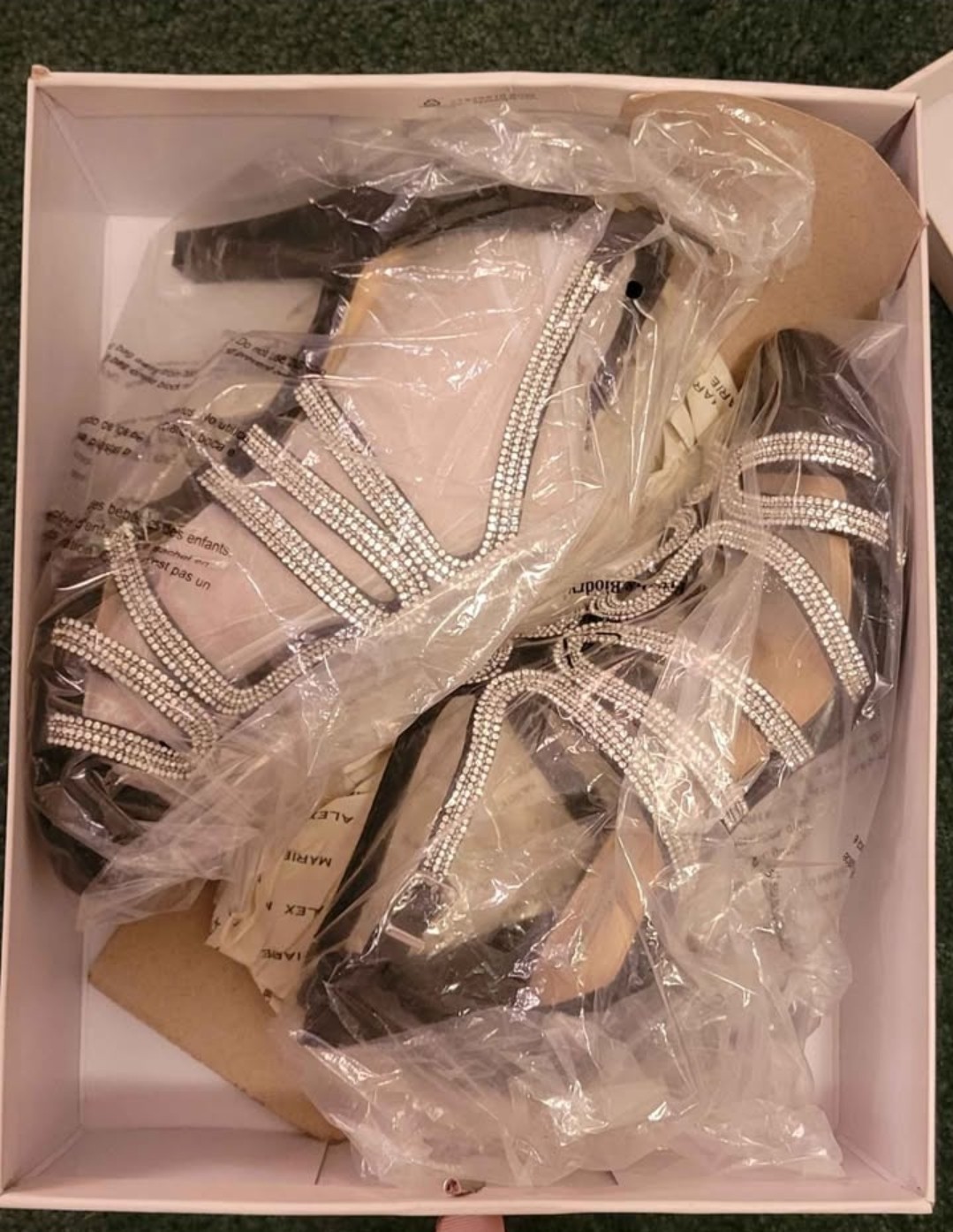Alex Marie Rhinestone Heels Size 8.5 Worn Once with Box Excellent