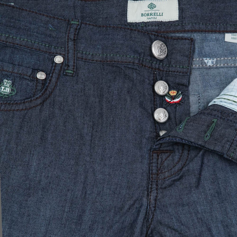 Luigi Borrelli Denim Blue Jeans – Extra Slim – 34/50 – (CAR07611570)