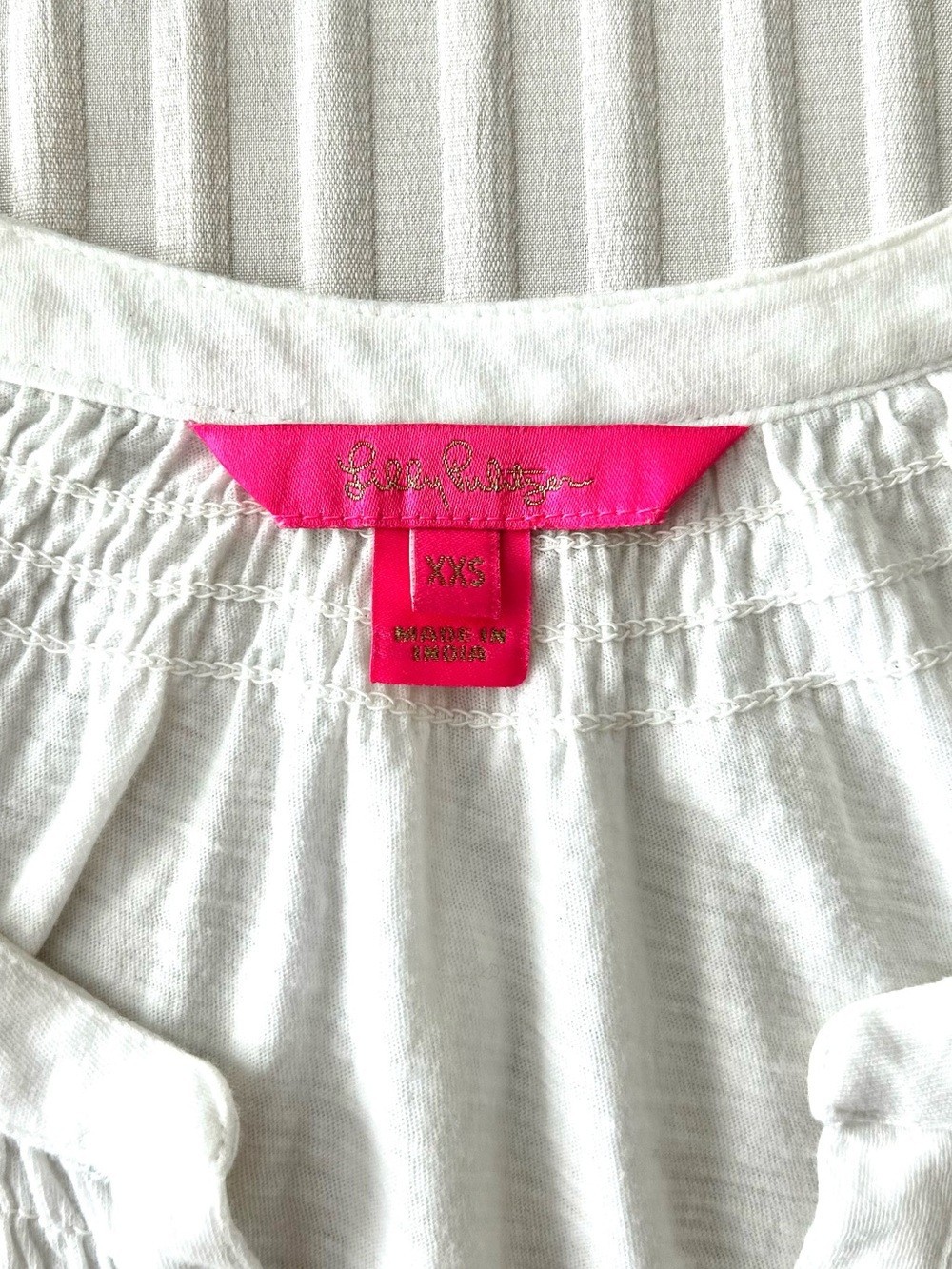 Lilly Pulitzer White Essie Sleeveless Knit Top; XXS