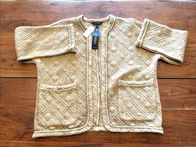Banana Republic NWT Womens S Jacket Coatigan Quilted Caramel $110 Retail Box Cut