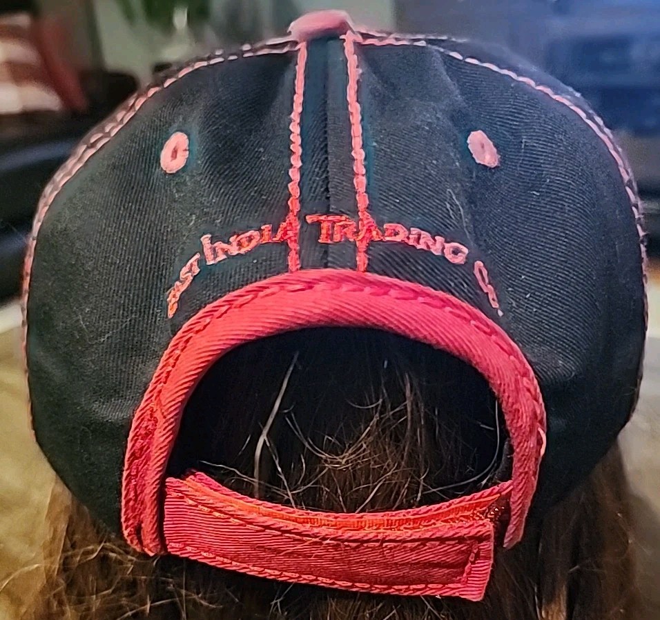 Rogue Skull East India Trading Co. Hat Baseball Cap Y2k Style Grunge Black/Red
