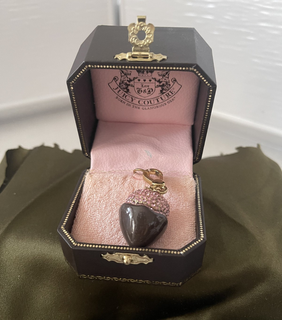 Vintage Juicy Couture Chocolate Dip Strawberry Bag Charm