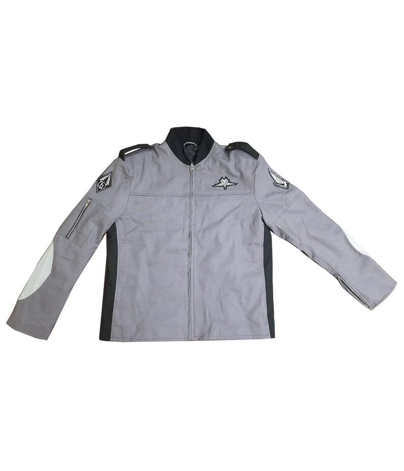Starship Troopers Jacket Gray Cotton Mobile Infantary Uniform Cosplay Costume