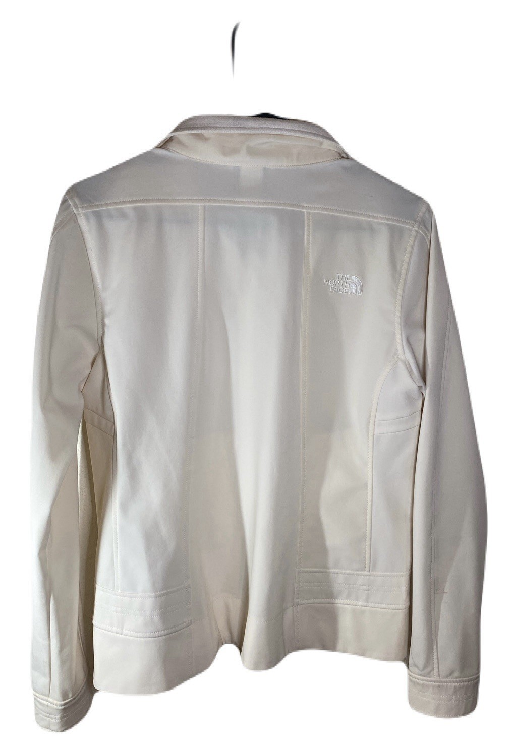 The North Face Apex Women’s White Softshell Full Zip Jacket w/ Pockets M