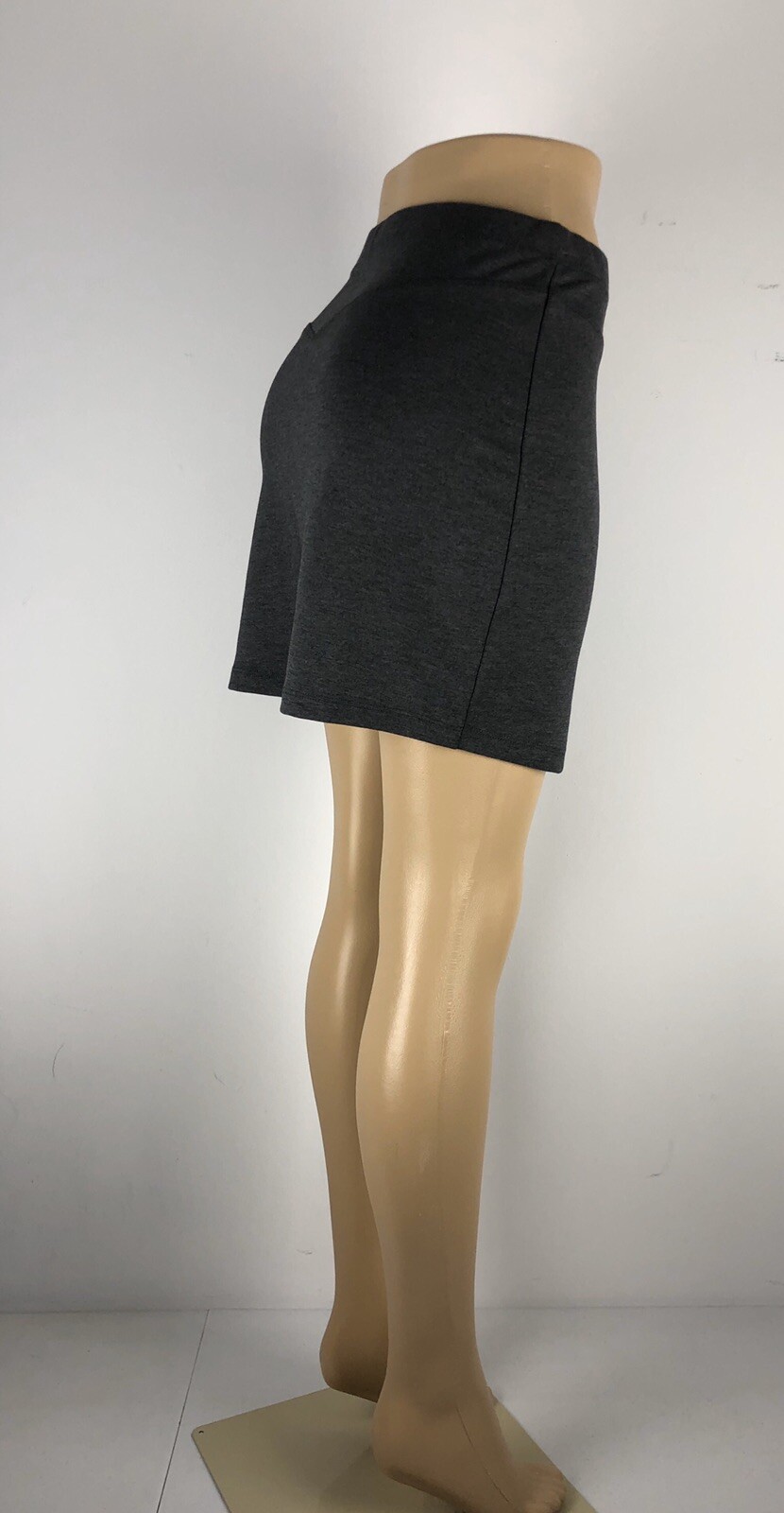 Free People Womens Small Ponte Skirt Gray Polyester Rayon Stretch EUC
