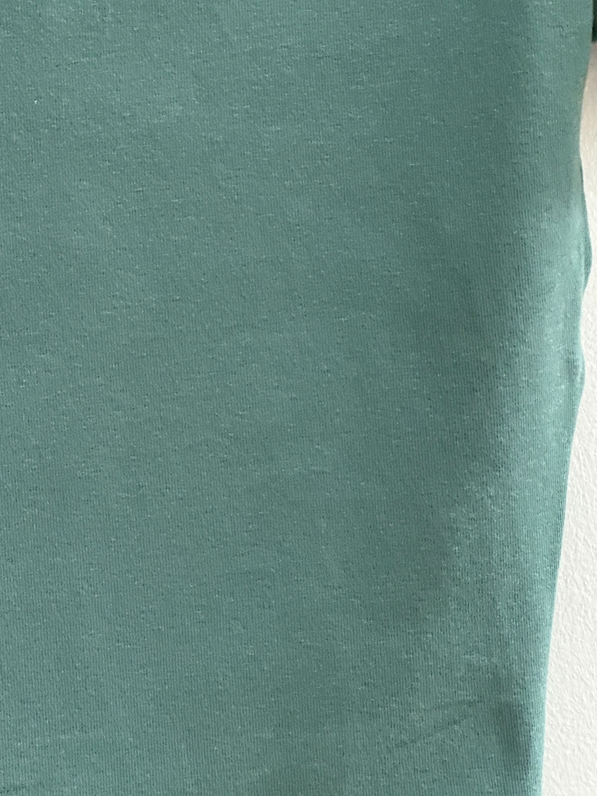 ZARA Sage Green Cropped Stretch Top XS | Cotton Blend Fitted Tee