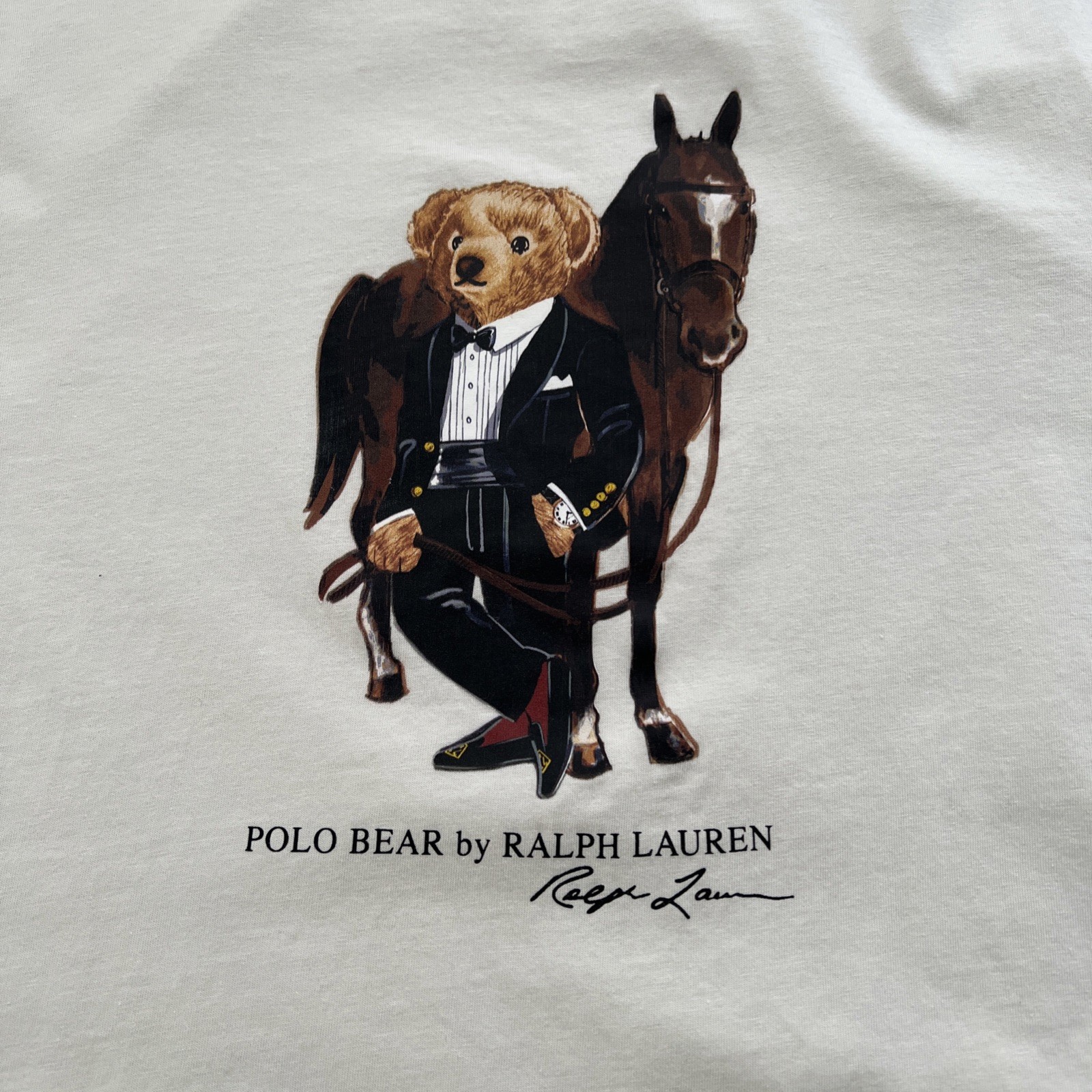 Polo Ralph Lauren Lunar New Year 2026 Horse Bear Print Cotton T-Shirt Men’s XL