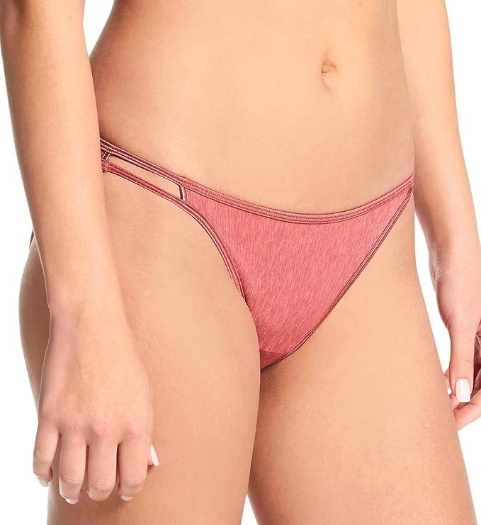 4 pairs VANITY FAIR String Bikini ILLUMINATION 18108 Panty Solid Colors 6 / M