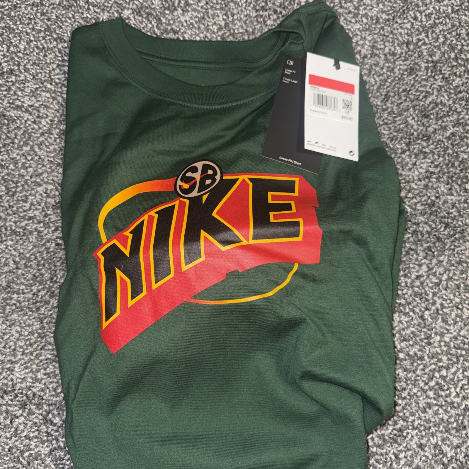 Nike SB Seattle Supersonics Dunk Low Shirt Sportswear HV4483-323 Men Size Large