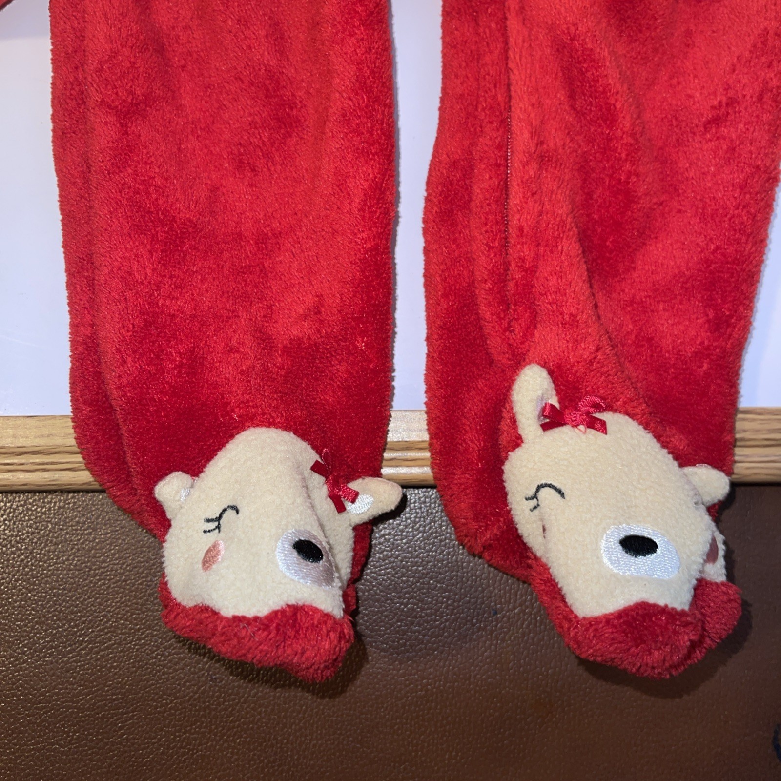 2 Baby Christmas Reindeer Outfits & Ho Ho (NWT Slippers)9-12 Months