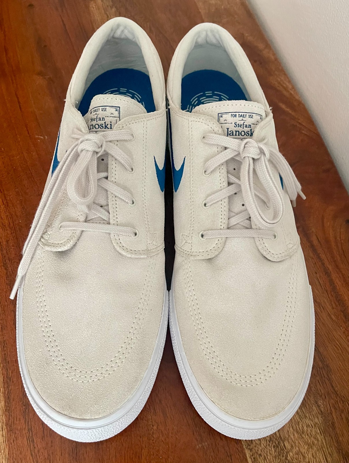 NEW Nike SB Zoom Stefan Janoski Summit White/Blue Men’s Shoes Size US 15 M